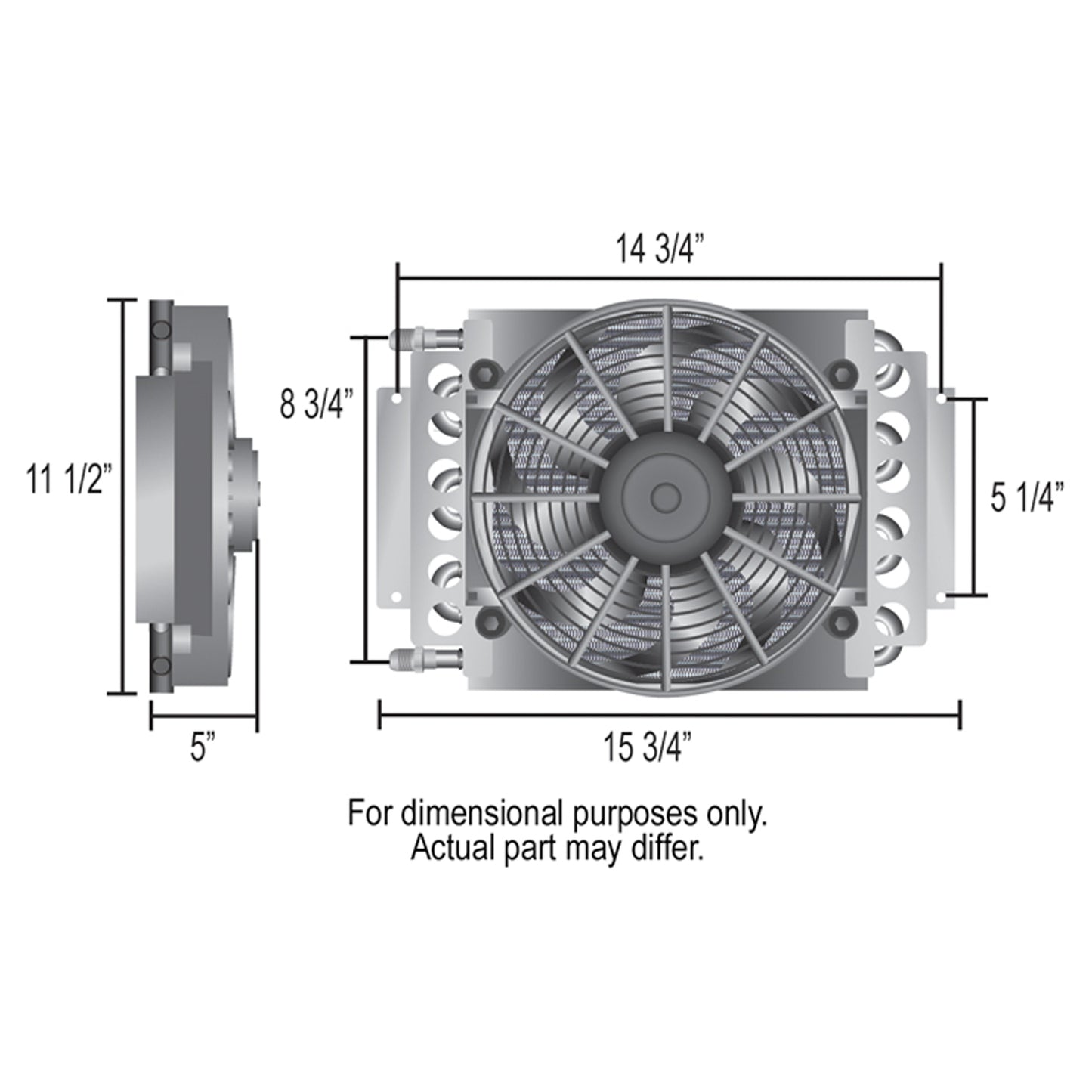 DERALE OIL COOLER 15800