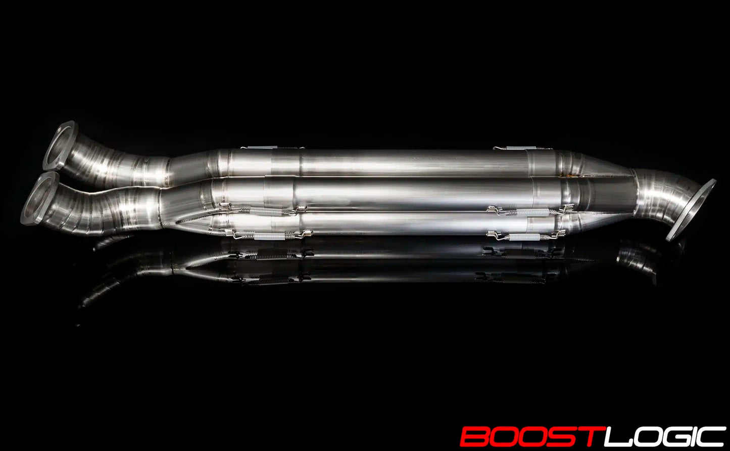BOOST LOGIC FORMULA SERIES QUADZILLA TITANIUM MIDPIPE NISSAN GTR R35 09+