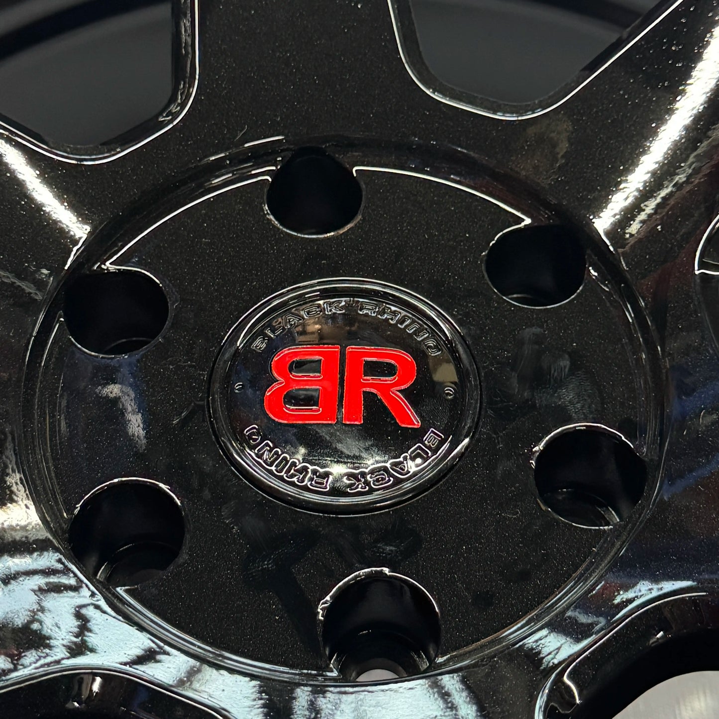 NISSAN GTR R35 RIMS BLACK RHINO 18"