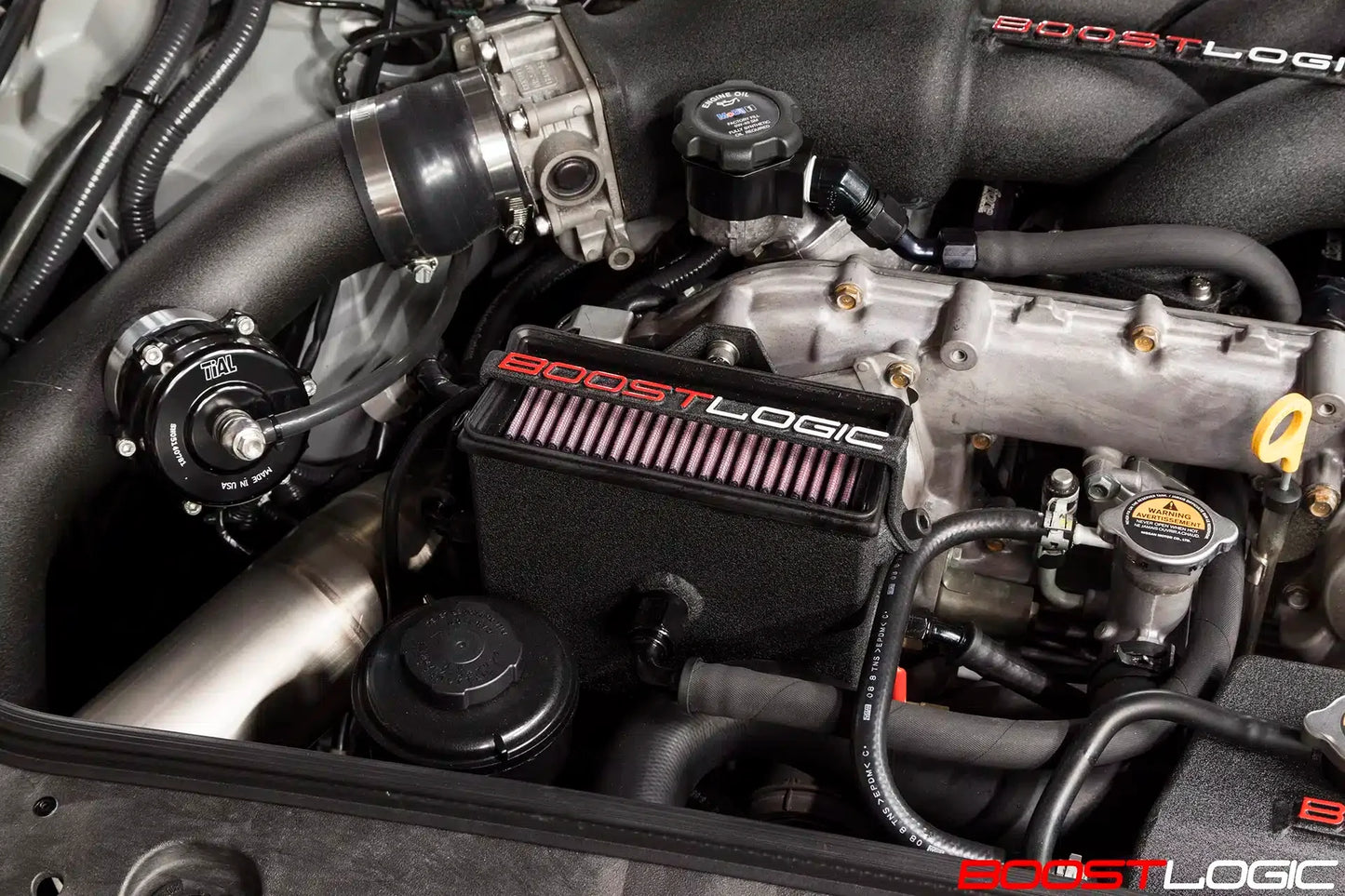 BOOST LOGIC ENGINE BREATHING SYSTEM WITH ADDITIONAL OIL FILLER NECK VENT - Subzero Motorsports - FOR NISSAN GTR R35