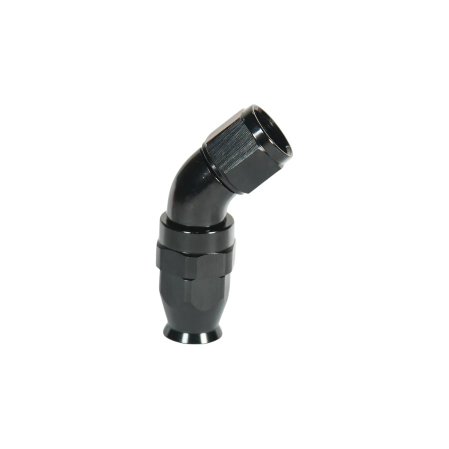 AN-6 PTFE HOSE END FITTING - 45 DEGREE