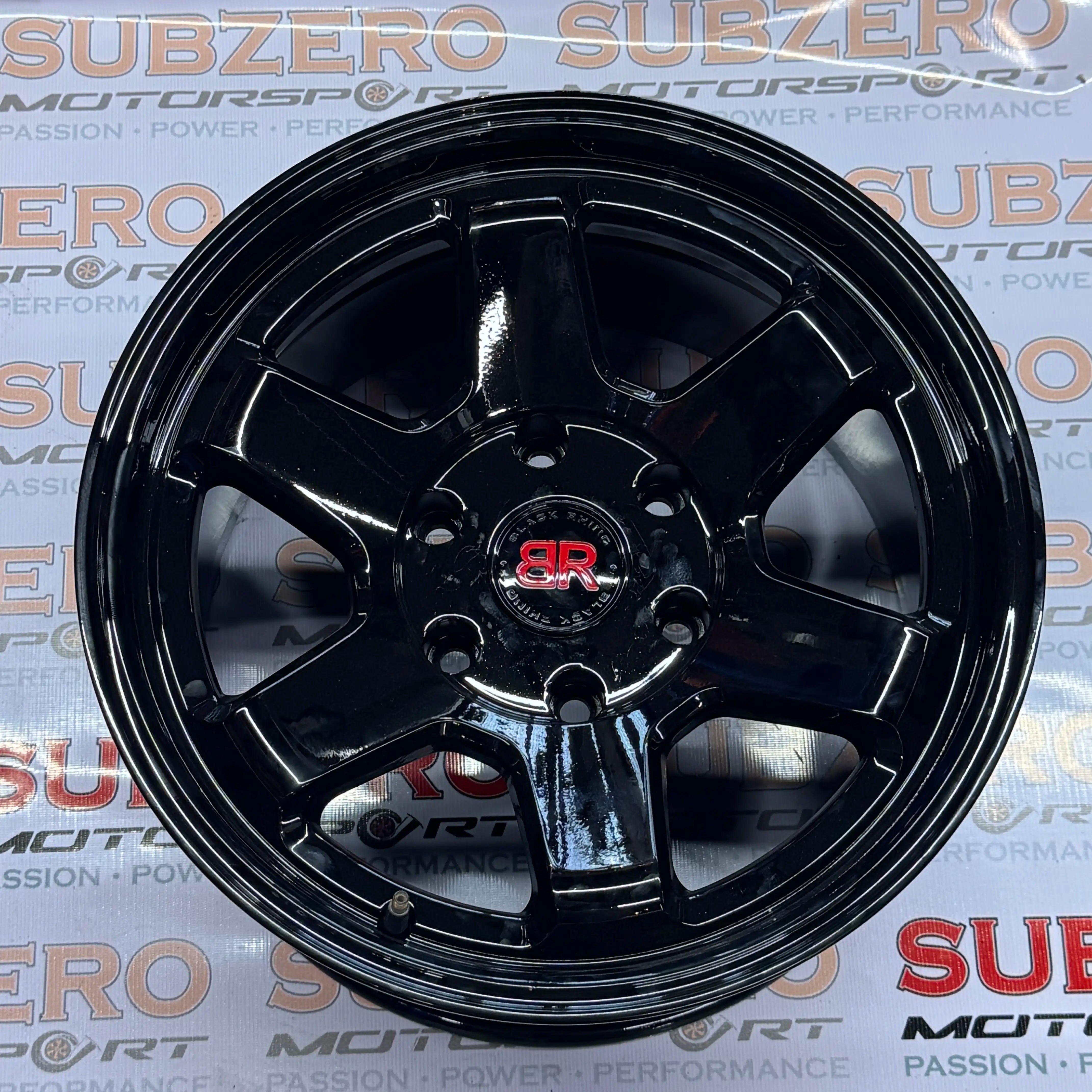 NISSAN GTR R35 RIMS BLACK RHINO 18