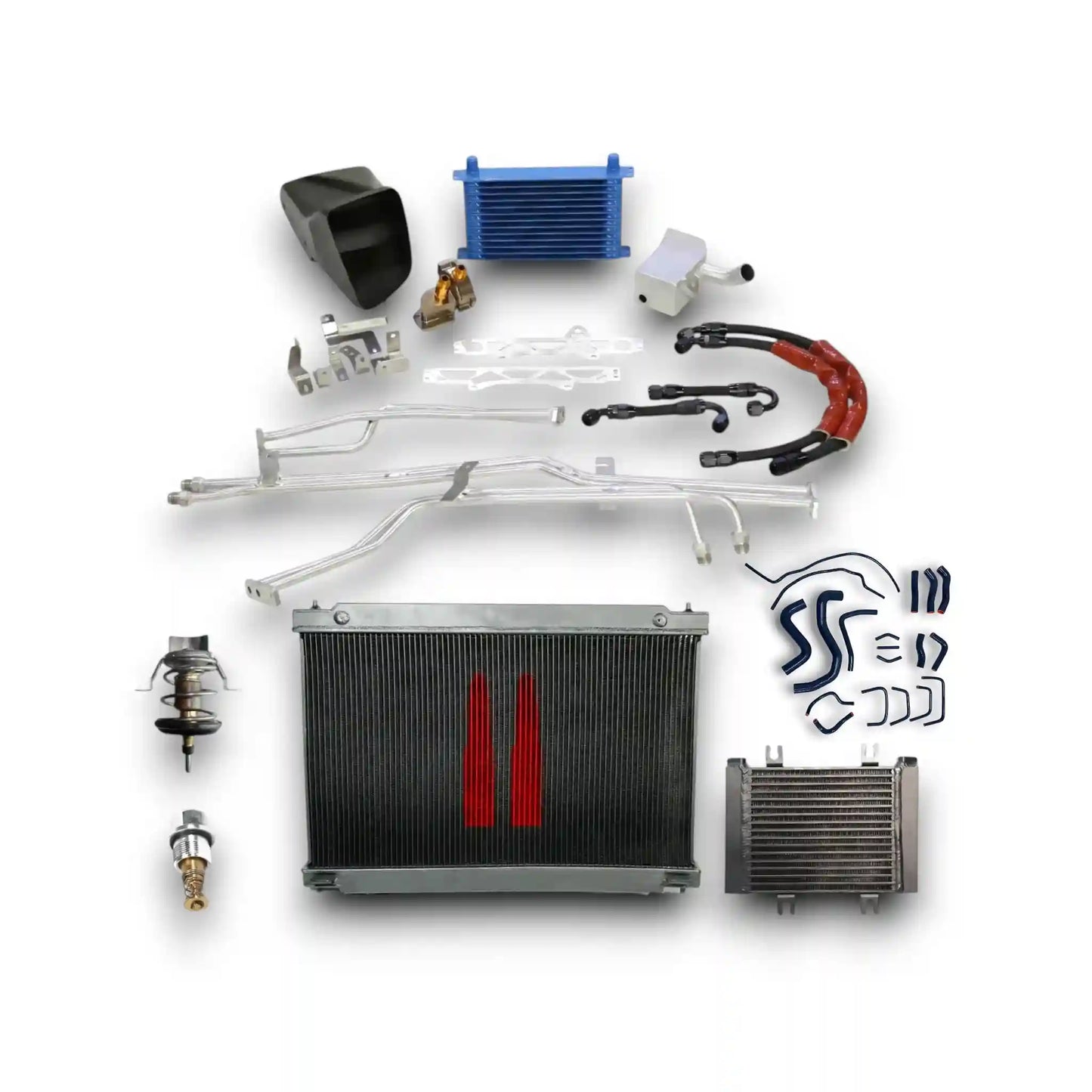 NISSAN GTR R35 ENGINE AND TRANSMISSION COOLING PACKAGE (500 - 700 HP)