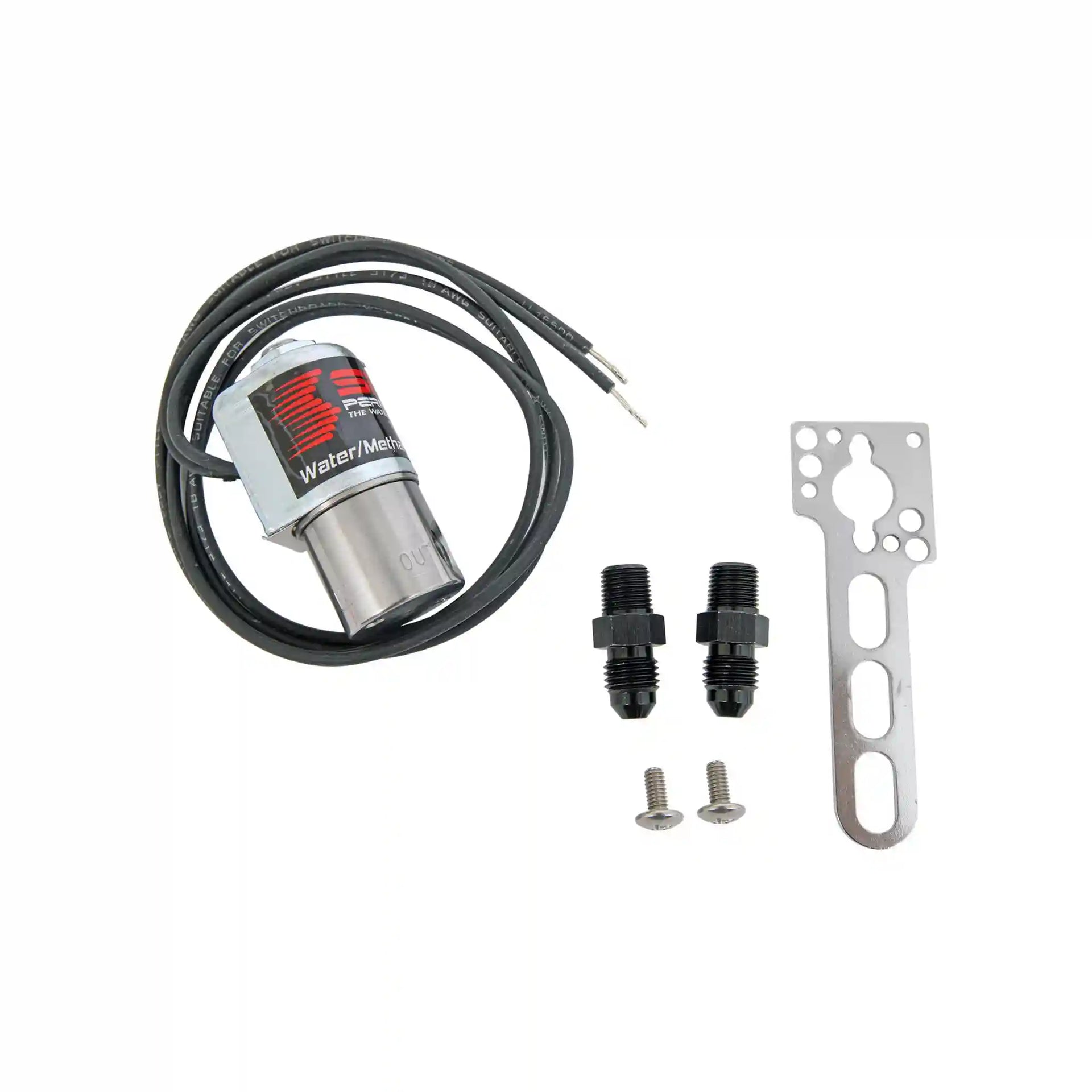 صمام لولبي عالي التدفق للماء/الميثانول من سنو بيرفورمانس، مزود بوصلات سريعة التوصيل، رقم الموديل SNO-40060-BRD